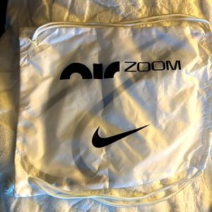 Black and white Nike book bag